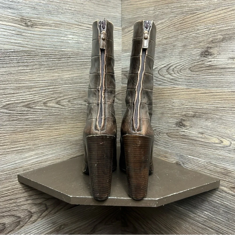 Louis Vuitton Brown Leather Women's Boots - Picture 4 of 9